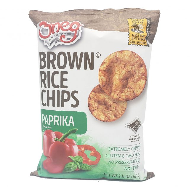 W/G Brown Rice Chips Paprika 60g