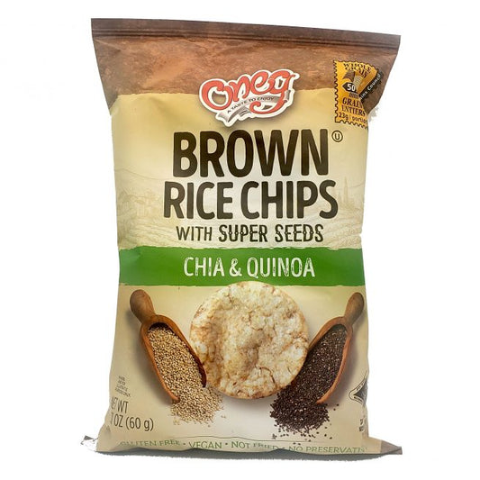 W/G Brown Rice Chips W Super Seeds Chia & Quinua 60g