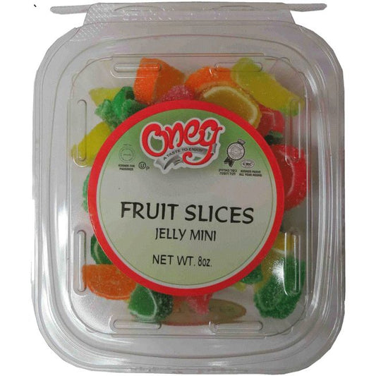 8 oz Mini Jelly Fruit Slices Cont.(P)